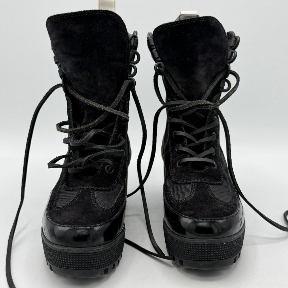 Louis Vuitton Black Laureate Platform Desert Boot Size 36